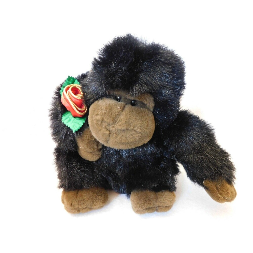 Dan Dee Collector's Choice 9" Gorilla Ape Monkey with Rose
